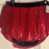 GK RED SHIMMER ICE ADULT SMALL VELVET PULL-ON FIGURE SKATE SKIRT Sz AS NWT! - Image 8