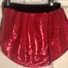 GK RED SHIMMER ICE ADULT SMALL VELVET PULL-ON FIGURE SKATE SKIRT Sz AS NWT! - Image 9