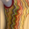 GK ADULT X-SMALL SQIRMY FOIL PRINT RED TRIM GYMNASTICS DANCE TANK LEOTARD Sz AXS - Image 3