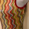 GK ADULT X-SMALL SQIRMY FOIL PRINT RED TRIM GYMNASTICS DANCE TANK LEOTARD Sz AXS - Image 4