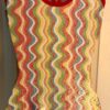 GK ADULT X-SMALL SQIRMY FOIL PRINT RED TRIM GYMNASTICS DANCE TANK LEOTARD Sz AXS - Image 7