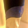 GK LgSLV LADIES SMALL SILVER METALLIC BLUE VELVET FOIL GYMNASTS LEOTARD Sz AS - Image 4