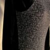 GK LgSLV BLACK MATRIX FOIL ADULT SMALL BLACK VELVET GYMNASTS DANCE LEOTARD AS - Image 4
