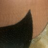 GK ADULT SMALL LgSLV EVERGREEN FOIL VELVET BLACK MESH GYMNAST DANCE LEOTARD AS - Image 2