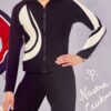 GK  WARM-UP SET ADULT SMALL BRUSH TRICOT  BLACK/WHITE COLORBLOCK JACKET/PANTS SM