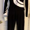 GK  WARM-UP SET ADULT SMALL BRUSH TRICOT  BLACK/WHITE COLORBLOCK JACKET/PANTS SM - Image 5