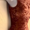 GK BROWN CRUSHED VELVET ADULT SMALL GYMNASTIC DANCE BASIC TANK LEOTARD SZ S NWT - Image 2
