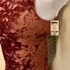 GK BROWN CRUSHED VELVET ADULT SMALL GYMNASTIC DANCE BASIC TANK LEOTARD SZ S NWT - Image 3