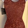 GK BROWN CRUSHED VELVET ADULT SMALL GYMNASTIC DANCE BASIC TANK LEOTARD SZ S NWT - Image 6