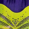 GK ADULT SMALL PURPLE LEMONLIME MYSTIQUE SEQUINS GYMNASTS DANCE TANK LEOTARD AS - Image 2