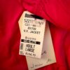 GK RED BLUE SUPPLEX ADULT LARGE GYMNAST ALL SPORT TRADITIONAL WARM UP JACKET L - Image 10