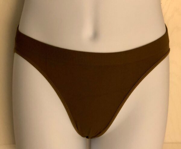 GK HI-CUT SEAMLESS CHILD SMALL #1478 GYM DANCE CHEER ATHLETIC BROWN BRIEF Sz CS