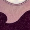 GK LgSLV PURPLE GLITTER VELVET MESH ADULT SMALL GYMNASTICS DANCE LEOTARD Sz AS - Image 2