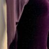 GK LgSLV PURPLE GLITTER VELVET MESH ADULT SMALL GYMNASTICS DANCE LEOTARD Sz AS - Image 3