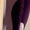 GK LgSLV PURPLE GLITTER VELVET MESH ADULT SMALL GYMNASTICS DANCE LEOTARD Sz AS - Image 4