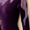 GK LgSLV PURPLE GLITTER VELVET MESH ADULT SMALL GYMNASTICS DANCE LEOTARD Sz AS - Image 5