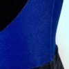 GK LgSLV ADULT SMALL ROYAL GLITTER BLACK VELVET GYMNASTICS DANCE LEOTARD AS NWT! - Image 5