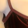 GK DANCE JAZZ LADIES MEDIUM WINE TWILIGHT X-BACK VELEVT STRAPS CAMI TOP Sz AM - Image 2