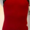 GK CAMP SCARLET GIRLS LARGE BLACK NYLON/SPANDEX GYMNASTICS DANCE TANK LEOTARD CL