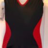 GK CAMP SCARLET GIRLS LARGE BLACK NYLON/SPANDEX GYMNASTICS DANCE TANK LEOTARD CL - Image 3