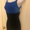 GK DANCE BIKETARD ADULT SMALL OCEAN BLACK VELVET GYMNAST CHEER CAMISOLE Sz AS - Image 3