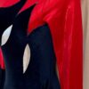 GK LADIES SMALL LgSLV RED FOIL NAVY VELVET RIBBONS GYMNASTICS DANCE LEOTARD SZ S - Image 4
