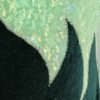 GK LONG SLEEVE LADIES SMALL GREEN SPARKLE VELVET LIME FOIL DANCE LEOTARD AS - Image 2