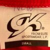 GK ELITE LADIES LgS RED FOIL GYMNASTIC DANCE LEOTARD ADULT XS - Image 4