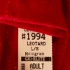 GK ELITE LADIES LgS RED FOIL GYMNASTIC DANCE LEOTARD ADULT XS - Image 6