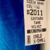 GK OCEAN BLUE CHILD X-SMALL CLASSIC VELVET BALLET DANCE GYM TANK LEOTARD SZ XS - Image 3