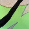 GK LgS LADIES SMALL NEON LIME DRYTECH SILVER FOIL GYMNASTIC DANCE LEOTARD AS NWT - Image 3
