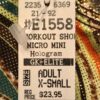 WAS $23.95 NWT! GK Elite MICRO MINI HOLOGRAM PRINT CHEER  SHORTS ADULT XS - Image 4