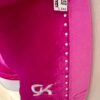 GK PINK VELVET SWAR CRYSTALS ADULT X-SMALL MICRO MINI GYMNAST CHEER DANCE SHORTS - Image 5