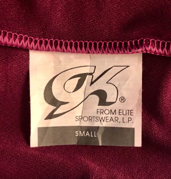 GK WINE VELVET FIGURE SKATE LADIES SMALL SLVLS A-LINE DRESS LEOTARD LINER AS NWT - Image 8