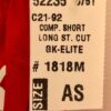 GK MENS SMALL #1818M RED GYMNASTICS RUNNING COMPETITION N/S LONG SHORTS SZ S . - Image 4
