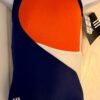 ADIDAS CHILD X-SMALL ORANGE BLUE WHITE NYLON GK CAMI TANK GYMNAST LEOTARD SZ XS