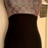 GK BIKETARD ADULT SMALL CHECKERED GOLD FOIL BLACK COTTON DANCE GYMNASTIC TANK S