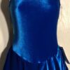GK ELITE BLUE/LIME VELVET TANK RACER BACK SKATE DRESS ADULT S