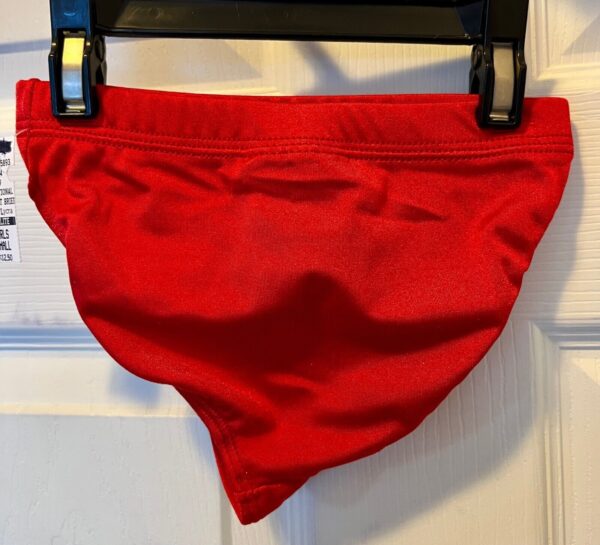 GK CHILD SMALL RED NYLON/SPANDEX GYMNAST DANCE CHEER LEG CUT BRIEF Sz CS NWT! - Image 5