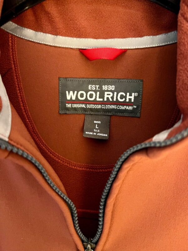 Woolrich Jacket Mens Large Copper Front Zip Nylon Polyester Stretch Active Sail - Image 4