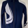 GK  WARM-UP JACKET ADULT LARGE BRUSH TRICOT NAVY/WHITE GYMNAST CHEER SKATE Sz L - Image 5