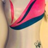 NASTIA LIUKIN ENCHANTED ADULT X-SMALL PINK SPARKLE FOIL GYMNASTS LEOTARD Sz AXS