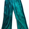 GK GREEN VELVET CHILD X-SMALL WARM-UP PANTS GYMNAST, SKATE, DANCE, FITNESS SZ XS