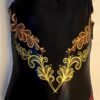 ALY RAISMAN CHILD SMALL FLORAL LACE SUB HOLOTEK TANK GYMNASTIC DANCE LEOTARD CS
