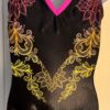 ALY RAISMAN CHILD SMALL FLORAL LACE SUB HOLOTEK TANK GYMNASTIC DANCE LEOTARD CS - Image 8