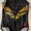 ALY RAISMAN CHILD SMALL FLORAL LACE SUB HOLOTEK TANK GYMNASTIC DANCE LEOTARD CS - Image 9
