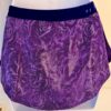 GK ICE SKATE ADULT X-SMALL PURPLE FLORAL FOIL PRINT VELVET PULL-ON SKIRT Sz AXS - Image 6