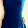 GK ICE FIGURE SKATE ADULT SMALL OCEAN LIME VELVET TANK RACERBACK DRESS Sz AS