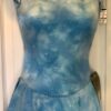 GK ICE FIGURE ADULT SMALL SLVLS BLUE TIE-DYE SILVER METALLIC BIZO SKATE DRESS AS