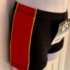 GK CHEER ADULT SMALL MICRO MINI ATHLETIC WORKOUT SHORTS BLACK RED GOLD SZ S - Image 3